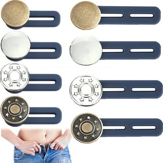 2 Pieces Pants Waist Stretcher Adjustable Jeans Button Pin No Sewing Pants  Waist Stretcher Jeans Button Replacement Pant Clips - White Pearl :  : Home & Kitchen