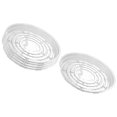 thumbnail image 1 of relayinert 5 Pack Plant Saucer Clear Plastic Round Tray Planter for Indoors & Outdoors Transparent 6 Inch 1Set, 1 of 5