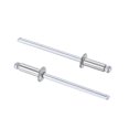 thumbnail image 1 of Unique Bargains 3.2mm Diameter 9mm  Length 304 Stainless Steel Blind Rivets 100 Pack, 1 of 4