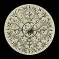 thumbnail image 2 of Vision Studio 12x12 Gold Ornate Wood Framed with Double Matting Museum Art Print Titled - Black and Tan Medallion II, 2 of 4