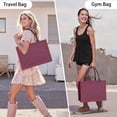 thumbnail image 6 of Large Capacity Tote Bag,Red Blue Checkered Pattern Handbag Fashion Luxury Tote Bag,15.7"x13"x 5.1" Inches,Laptop Compatible, 6 of 6