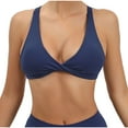 thumbnail image 5 of ZyeKqe Deep V Neck Sport Bras for Women Cirss Cross Back Yoga Bras Low Coverage Wireless Workout Bras, 5 of 5