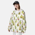 thumbnail image 5 of Goofa Avocado Playing Music Printed Women's UPF 50+ Sun Protection Hoodie Jacket Lightweight Long Sleeve Sun Shirt for Women with Pocket Hiking Outdoor-3X-Large, 5 of 9