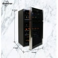 thumbnail image 5 of Koolatron 29 Bottle Dual Zone Wine Cooler Freestanding Wine Fridge, 5 of 14