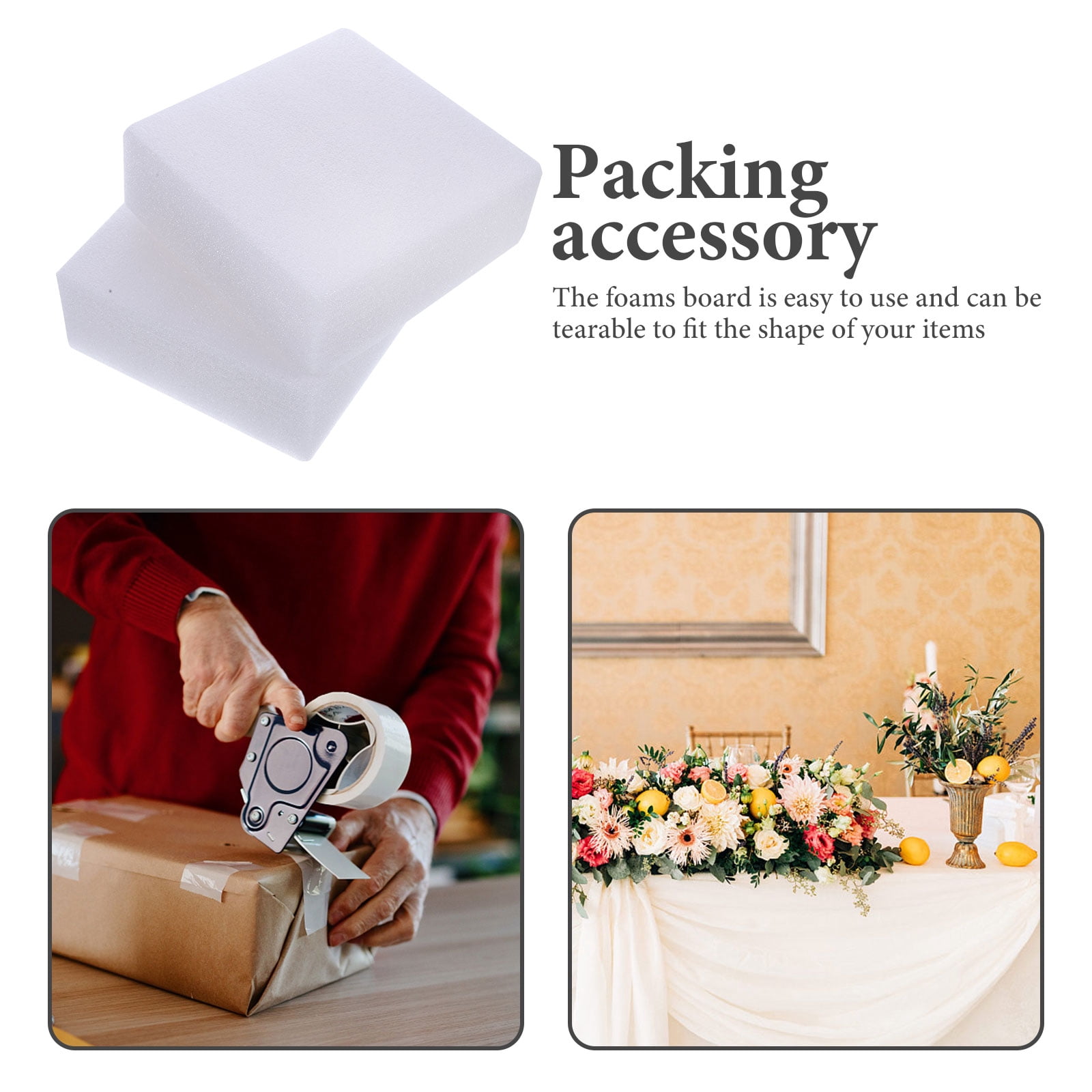 Masteelf 6 pcs  Floral Arrangement Foam Florist Foam Packing Foam Inserts Flowers Arrangement Supply
