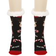 thumbnail image 2 of Sales 2026 Fuzzy Socks Under $5 GIJNRIUIUA Black Crew Socks Winter Winter Christmas Anti Fleece Thickened Lamb Socks Slippers Socks Slipper Socks, 2 of 5
