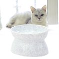 thumbnail image 3 of EeaseMX Comedero para mascotas, gatos y perros, de doble uso, alto y antideslizante (blanco), 3 of 8