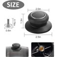 thumbnail image 2 of Mistayd 4Pcs Universal Pot Lid Top Replacement Knob,Heat Resistant Kitchen Replacement Pan Lid Holding Handles, Great for Slow Cookers, Skillets, 2 of 5