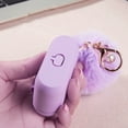 thumbnail image 6 of Furbulous Collection 3-in-1 Thick Silicone Tpu Case With Fur Ball Ornament Key Chain And Strap And For Airpods 3 - Lavender, 6 of 8