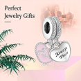 thumbnail image 3 of Esposa Hermana Amor Hija Mamá Hija y Madre Miembros de la familia Abalorio para pulseras Colgantes de plata 925 Cuentas para collares Cuelga para regalo de cumpleaños del día de la madre, 3 of 4