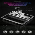 thumbnail image 5 of Jiahe Cover For Samsung Galaxy Z Fold4,Magnetic Armor Shockproof Metal Rotating Ring Stand Hard PC Case Cover,Silver, 5 of 7