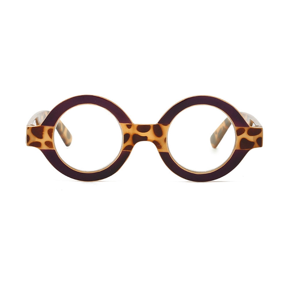 3 Pairs of Thick Blue Light Blocking Reading Glasses +3.0, Round Classic Plastic Brown Tortoiseshell Readers 3.00 for women, Fashion Presbyopia Glasses +300 Strength