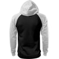 thumbnail image 3 of Ma Croix Men's Heavyweight Premium Pullover Hoodie Two Tone Raglan, 3 of 4