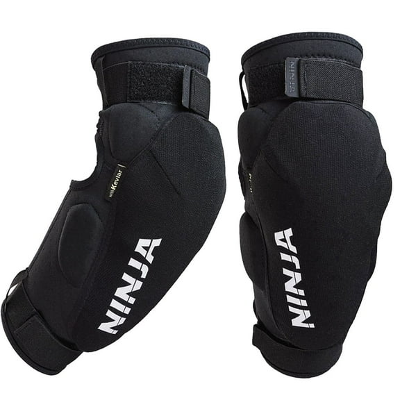 Ninja MTB Hooligan Elbow Pad - Heavy Duty BMX and Mountain Bike Elbow Pads for Great Protection (L)
