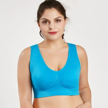 

Plus Size Bras For Women Seamless Bra With Pads Women Plus Size Bra 5XL 6XL Vest Wireless Breathable Comfortable