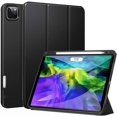 thumbnail image 1 of Funda para iPad Pro 11 2020 (2.ª generación), funda protectora ultrafina de TPU suave con soporte para lápices, función de reposo/activación automática para iPad Pro de 11 pulgadas 2020, color negro oso de fresa  Electrónica, 1 of 5