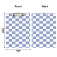 thumbnail image 3 of ALAZA Plastic Clipboard A4 Letter Size Decorative Clipboards for Students Women Men 9" x 12.5" Blue Checkered Grid Pattern, 3 of 6