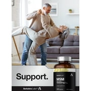 MSM Capsules 1500mg | 240 Count | Non-GMO, Gluten Free Supplement | Berkshire Labs | by Horbäach