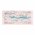 thumbnail image 1 of Sea Monster Gym Towel, Mythological with Long Hair Jellyfish Fish, One-Sided Quick Dry Microfiber for Beach Fitness & Swimming, 60" x 30", Pale Pink Multicolor, by Ambesonne, 1 of 2
