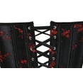 thumbnail image 6 of Corset Top For Women Sexy Bustiers Lingerie Floral Lace Up Corset Tops Burlesque Satin Overbust Corselet, 6 of 6