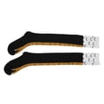 thumbnail image 2 of Calcetines de pierna de pollo, novedad loca, divertidos calcetines de pies de pollo, dibujos animados de animales, Cosplay, calcetín medio alto para mujer (negro amarillo), 2 of 5
