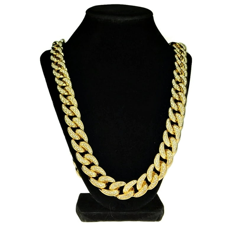 Low Price Louis Vuitton LVXNBA 18K Gold Plated Trophy-shaped Pendant Male  Thick Chain Necklace White