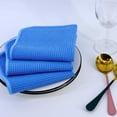 thumbnail image 4 of Ultra Premium Microfiber Kitchen Dish Cloth Waffle Weave, 8 Pack (12x12 in, Blue), 4 of 5