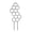 A, variant on mdesiwst Plant Trellis for Climbing Plants Rustproof Garden Planter Trellis Decorative Plant Support Trellis for Potted Plants Monstera Ivy Pothos Flower Vine