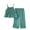 Green, variant on Uxgjfwu Big Girls Summer Clothing Sets Sleeveless Camisole Pants Outfit Comfy Casual 2-piece Set