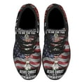 thumbnail image 2 of Veteran Owe To Jesus ChriStand the American flag Veteran Shoes Sneakers Black Size 3.5, 2 of 7