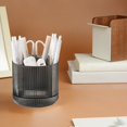 thumbnail image 5 of Foqnuq 360° Rotating Pen Organizer - Cute Desk Supplies, 8 Slot Pencil Holder, Stylish Office Storage, Makeup Brush Organizer, Non-Slip Base, White/Black, 5 of 6