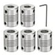 thumbnail image 1 of 5 Paquetes de Acoplamiento de Eje de Aleación de Aluminio 8mm a 10mm, Conector de Motor Flexible (L25xD19), 1 of 5