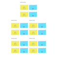 thumbnail image 1 of Redempat 4pcs/10pcs Masks Storage Box PP Portable Holder Organizer Face Masks Container Reusable Ouutdoor Dustproof Case 2*yellow+2*blue 5Set, 1 of 6