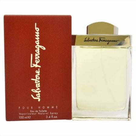 Salvatore Ferragamo Pour Homme Eau de Toilette, Cologne for Men, 3.4 Oz