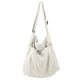 thumbnail image 1 of Bolso bandolera tipo bandolera tipo bandolera de lona para mujeres y hombres, color blanco, 1 of 6