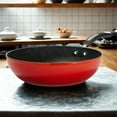 thumbnail image 5 of Starfrit The Rock Stir Fry Pan - Wok - 11" (28cm)  - Non-sick treatment Rock.Tec surface - Bakelite handle - Red, 5 of 5