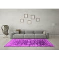 thumbnail image 3 of Ahgly Company Indoor Square Oriental Pink Industrial Area Rugs, 6' Square, 3 of 4
