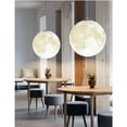 thumbnail image 3 of Energy-Efficient Resin Moon Pendant Lamp, 3D Printing Hanging Ceiling Lighting For Eco-Conscious Homes, 3 of 5