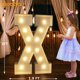 thumbnail image 5 of Letra X con forma de marquesina Pooqla, 90 cm, luz LED blanca cálida, 5 of 7