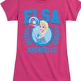 thumbnail image 3 of Frozen - Elsa Collegiate - Girls Toddler And Youth Fitted Short Sleeve Graphic T-Shirt, 3 of 5