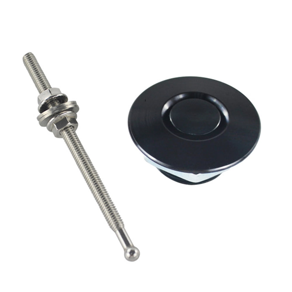 Silver EPMAN Universal Push Button Billet Hood Pins Lock Clip Kit Car Quick Latch New 
