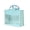 Sky Blue, variant on Jute Gift Hamper Bag with Transparent Window | Eco-Friendly Bag for Wedding Gifting, Return Gifts, Dry Fruits | Reusable Tote Bag | (1, Sky Blue, 12x10x5 inch)