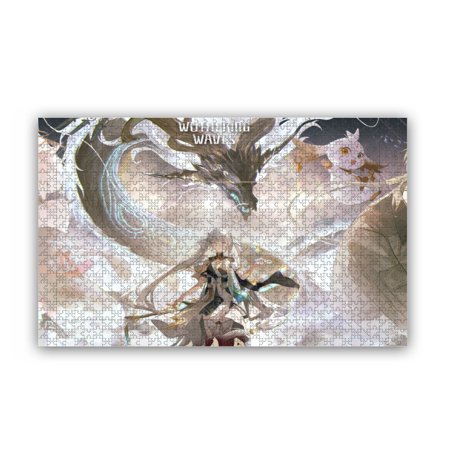 Wuthering Waves Jigsaw Puzzle 1000 Pieces, Cartoon Perfect Interlocking Dust-Free, Birthday Party Gift Toy for Boys and Girls (28" x 20")