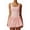 Pink, variant on Womens Bubble Tennis Dress Squre Neck Sleeveless Workout Golf Athletic Dresses Build in Shorts with Pockets