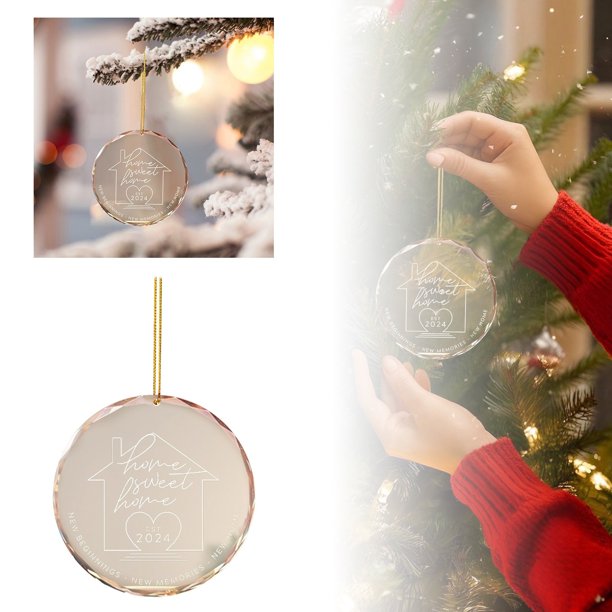 Decoraciones Navideñas Para La Primera Boda De Los Recién Casados Para Los Recién Casados Colgantes Navideños Acrílicos Colgantes Para El Árbol De Navidad