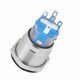 thumbnail image 3 of 12V White LED Car Engine Start Stop Push Button Switch Silver Stainless Steel, 3 of 4