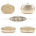 thumbnail image 2 of LHSHID Women Crystal Clutch Purse Rhinestone Evening Handbags for Wedding Party, 2 of 6