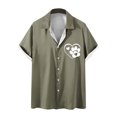 thumbnail image 1 of Camiseta Casual con Botón de Solapa de Color Sólido de Manga Corta para Hombres, Camiseta Ligera para Fiesta, Trabajo, Viajes Y Primavera Verano, 1 of 5