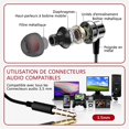 thumbnail image 2 of Auriculares con cable Brillar intrauditivos con micrófono y control de volumen 3,5 mm negro, 2 of 5