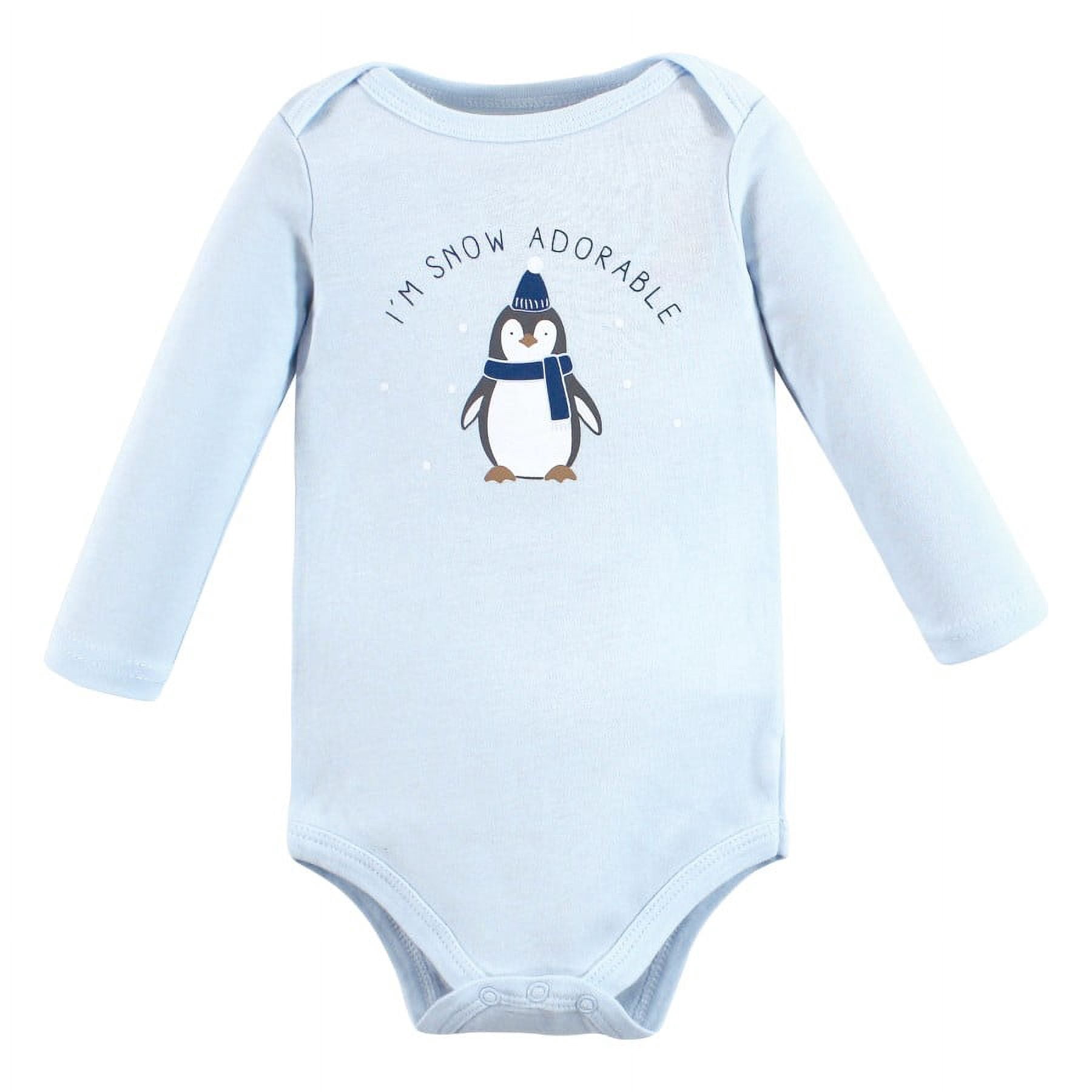 Hudson Baby Cotton Long-Sleeve Bodysuits, 5-Pack, Newborn- 24 Months